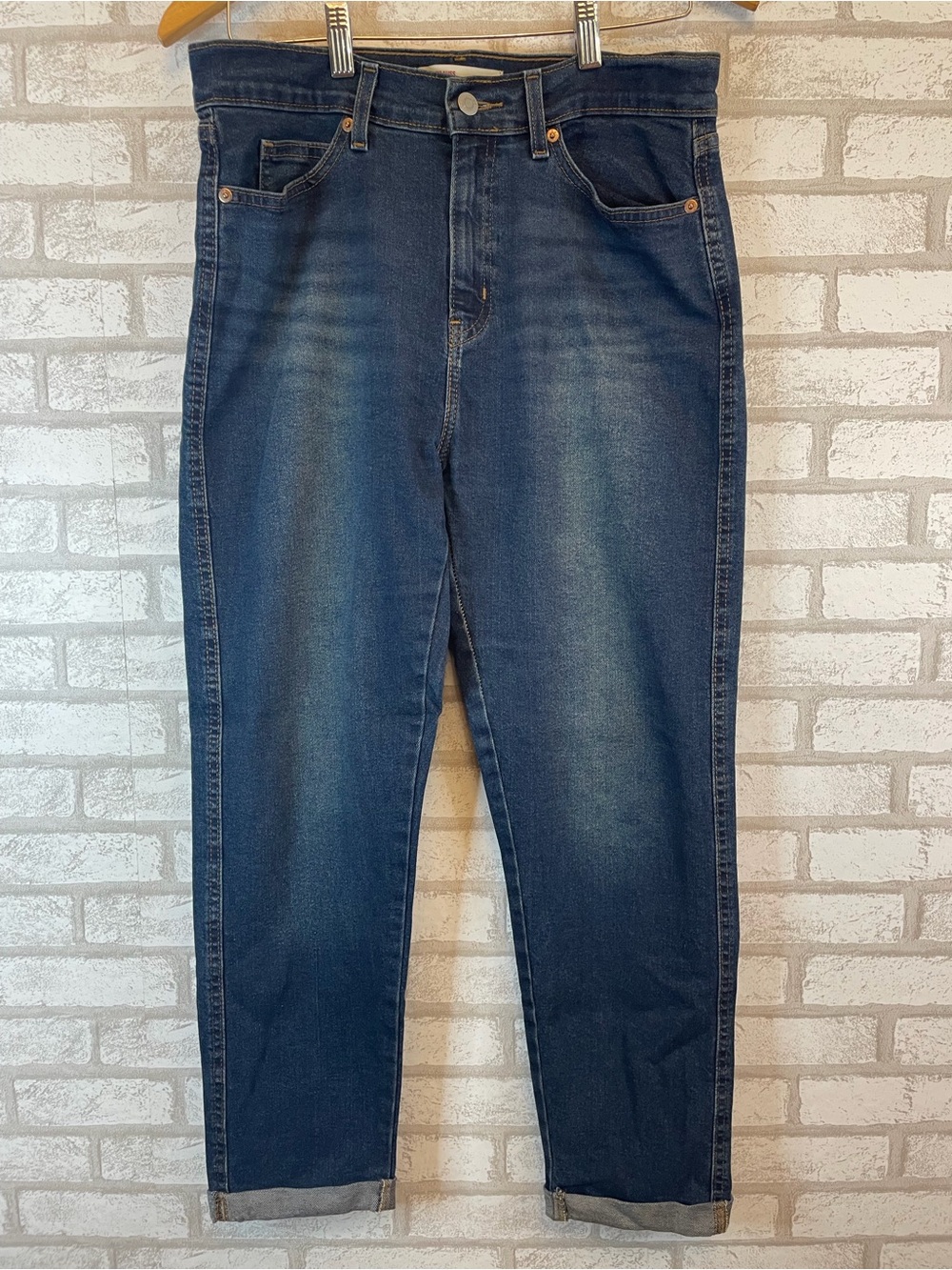 Levi Strauss Signature Vintage Mid Rise Boyfriend Jeans Blue Size 6